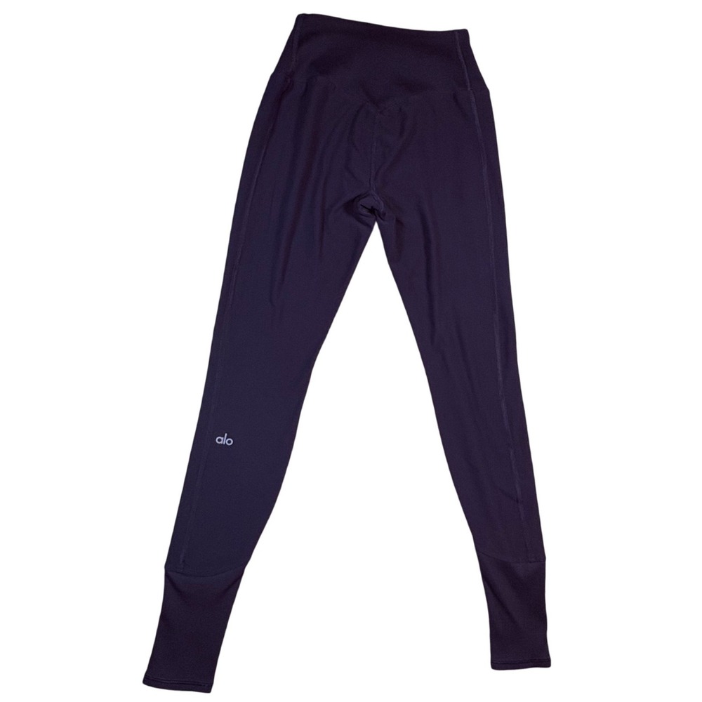 Alo Yoga High Waist Alosoft Lounge Leggings Black Size S/P Soft Athleisure